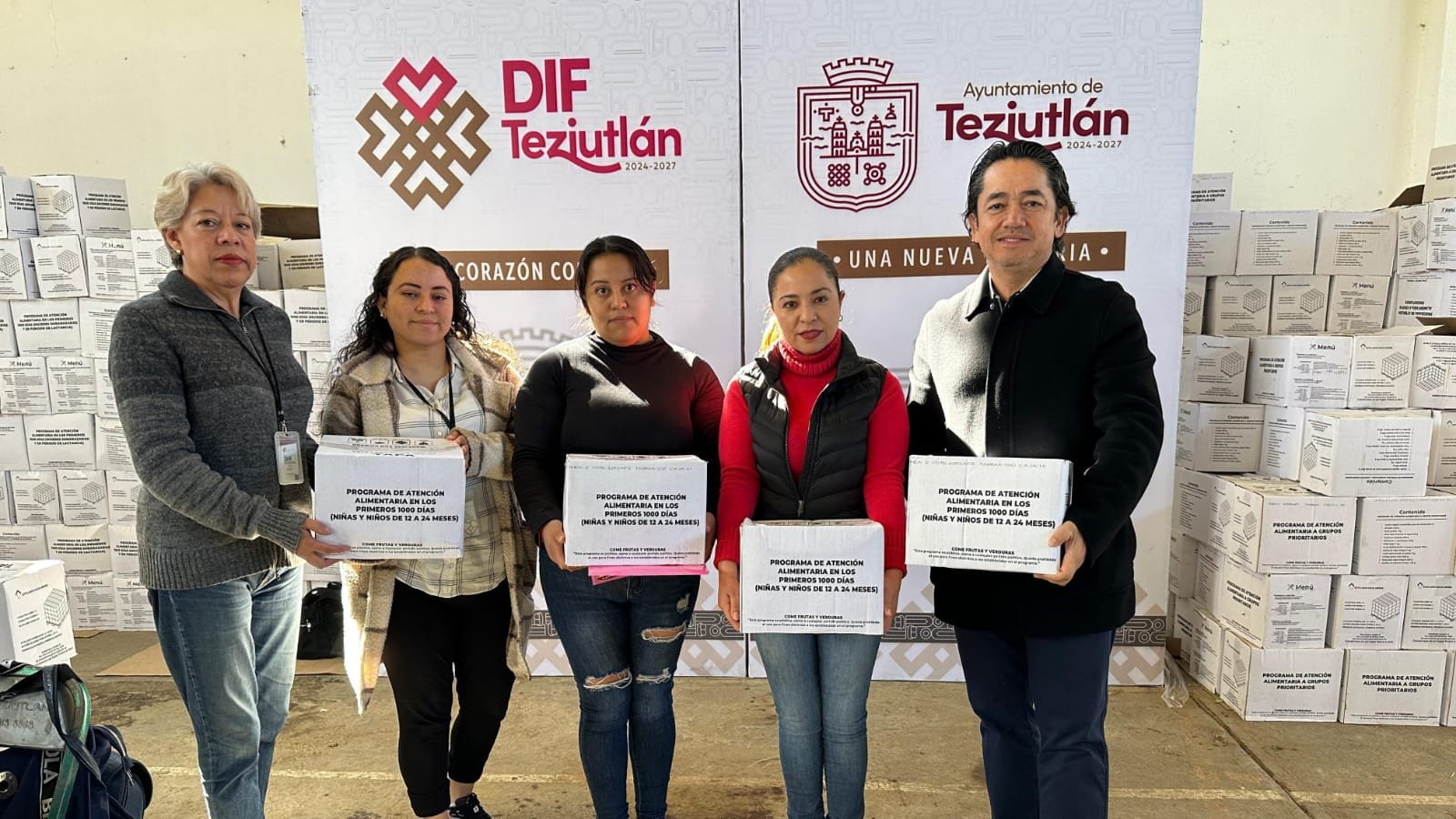 SISTEMA DIF MUNICIPAL DE TEZIUTLÁN REALIZÓ ENTREGA DE PROGRAMAS ALIMENTARIOS EN REZAGO.